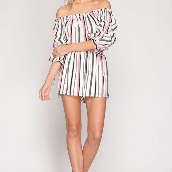 Striped Romper - Picture 5 of 5